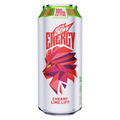 Mountain Dew Energy Cherry Lime Lift 16oz Can
