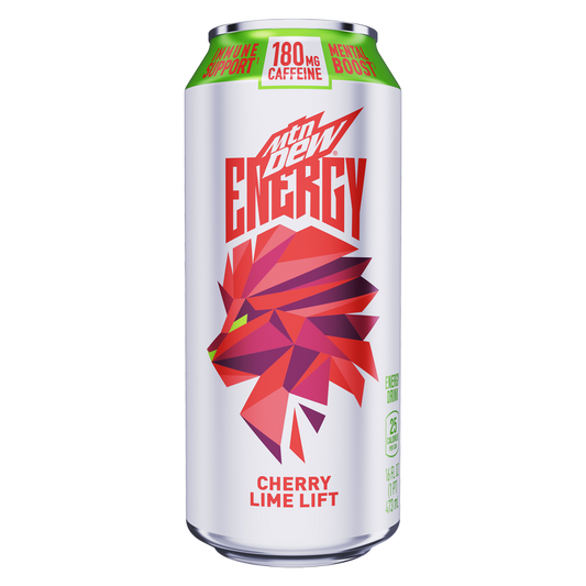 Mountain Dew Energy Cherry Lime Lift 16oz Can