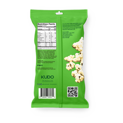 Kudo Garlic Parmesan Protein Popcorn, 2oz