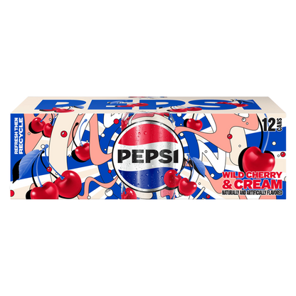 Pepsi Wild Cherries and Cream 12pk 12oz Can