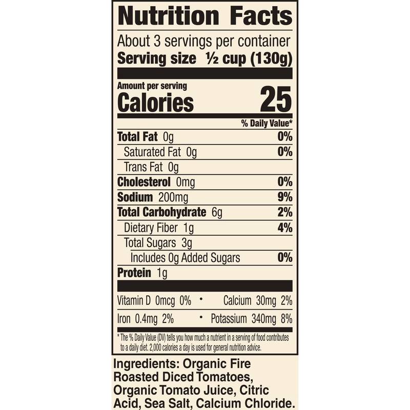 Muir Glen Fire Roasted Diced Tomatoes 14.5oz