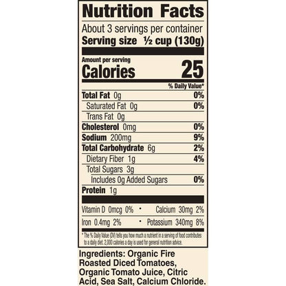 Muir Glen Fire Roasted Diced Tomatoes 14.5oz