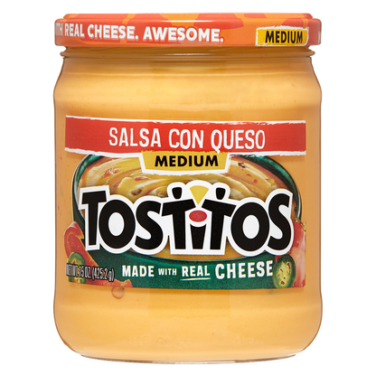 Tostitos Medium Salsa con Queso Dip 15oz