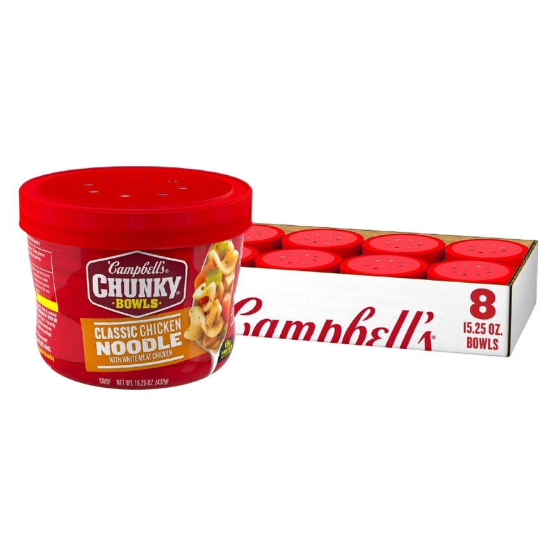 Campbell's Chunky Classic Chicken Noodle Soup 15.25oz 8 CT