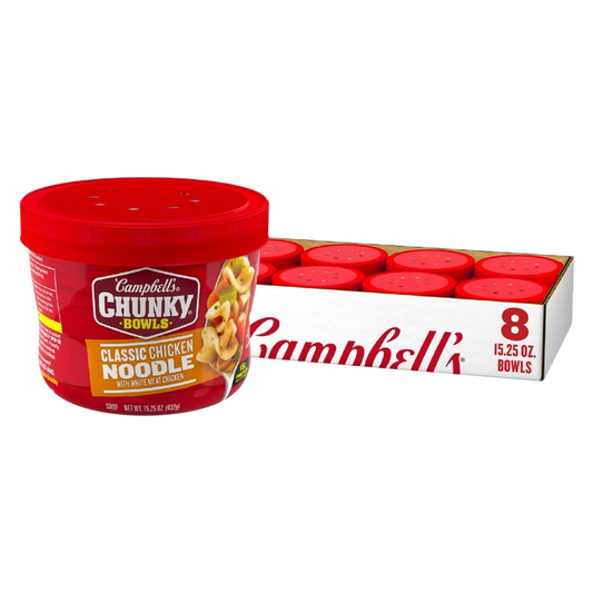 Campbell's Chunky Classic Chicken Noodle Soup 15.25oz 8 CT