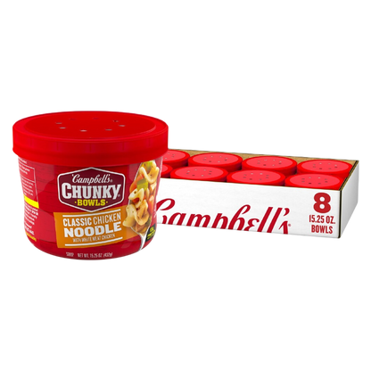 Campbell's Chunky Classic Chicken Noodle Soup 15.25oz 8 CT