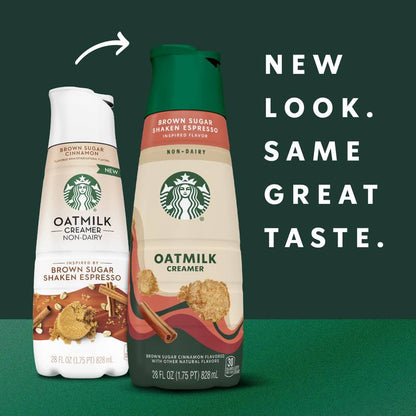 Starbucks Brown Sugar Shaken Espresso Inspired Oatmilk Creamer 28oz Btl