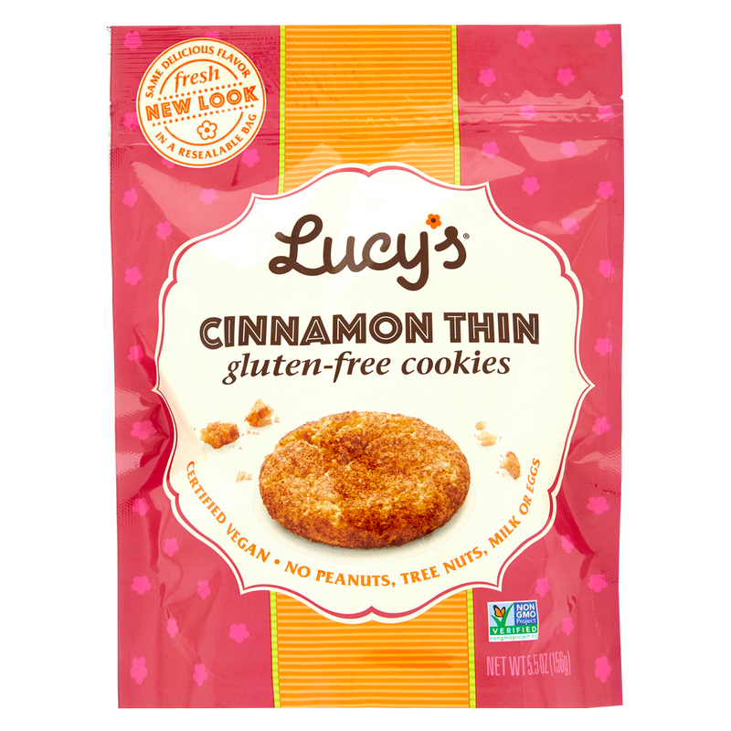 Lucy's Gluten Free Cinnamon Thin Cookies 5.5oz