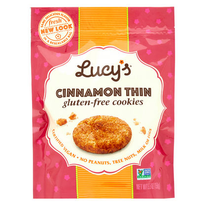 Lucy's Gluten Free Cinnamon Thin Cookies 5.5oz