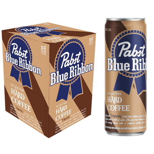 Pabst Blue Ribbon Hard Coffee 4pk 12oz Can 5.0% ABV