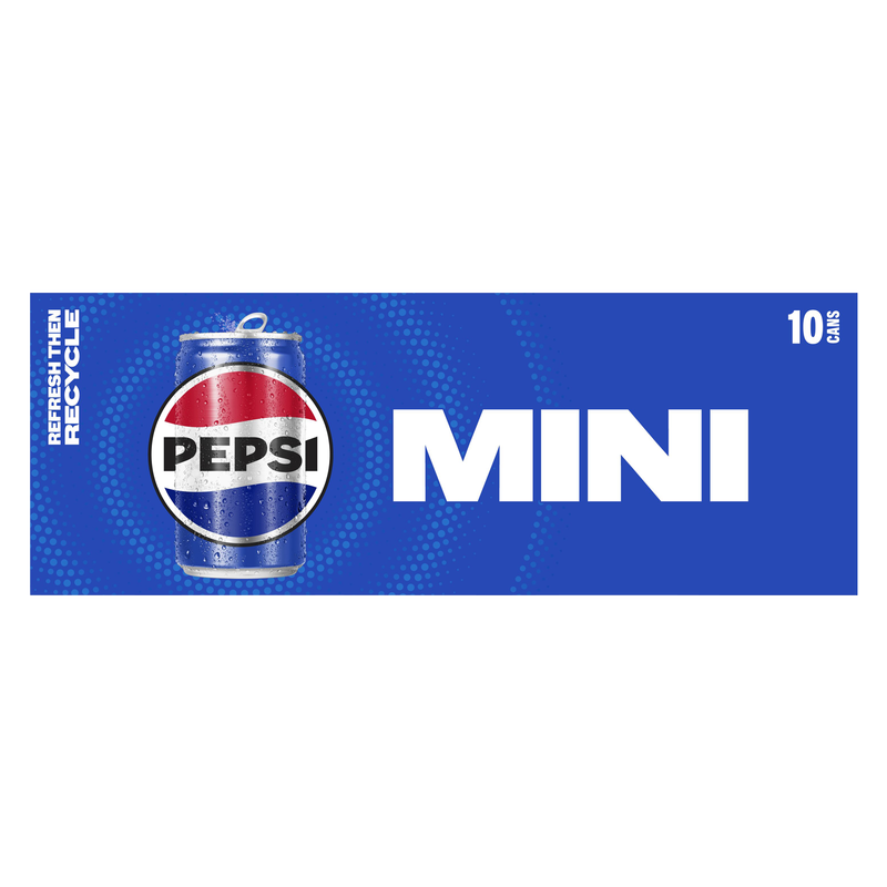 Pepsi 10pk 7.5oz Mini Can