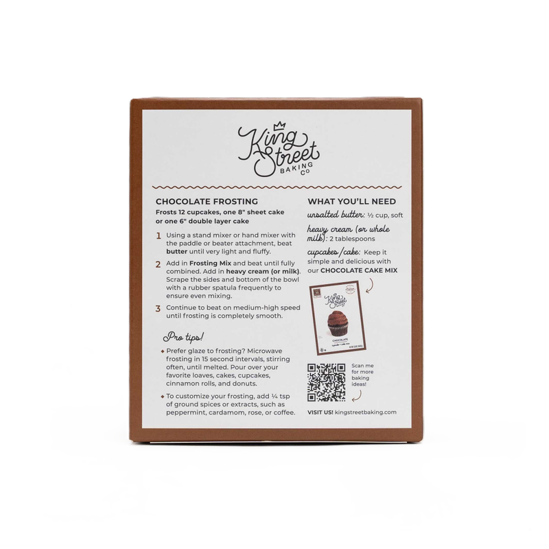 King Street Baking - Chocolate Frosting Mix 8.55oz