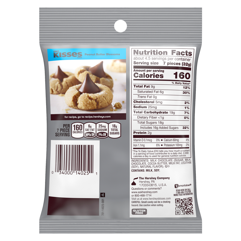 Hershey's Kisses Milk Chocolate Candy 4.84oz