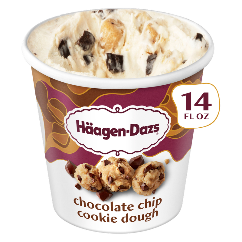 Haagen-Dazs Chocolate Chip Cookie Dough Ice Cream, 14oz.