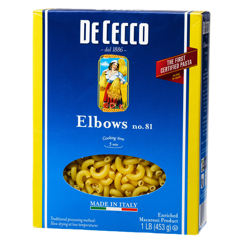 De Cecco Elbows Pasta 1lb