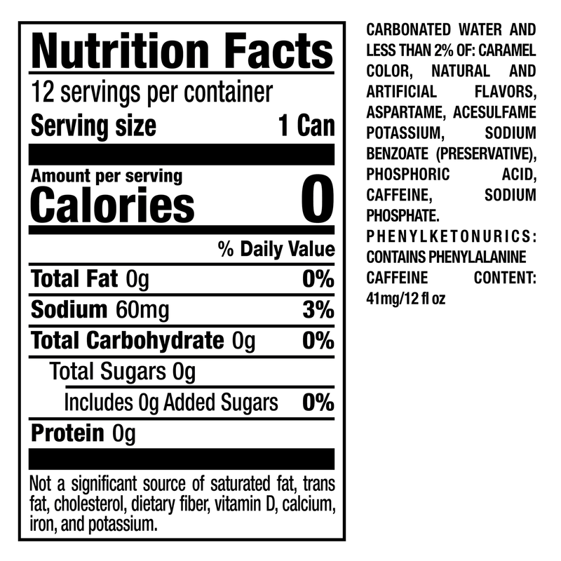 Dr Pepper & Cream Soda Zero Sugar 12pk 12oz Can