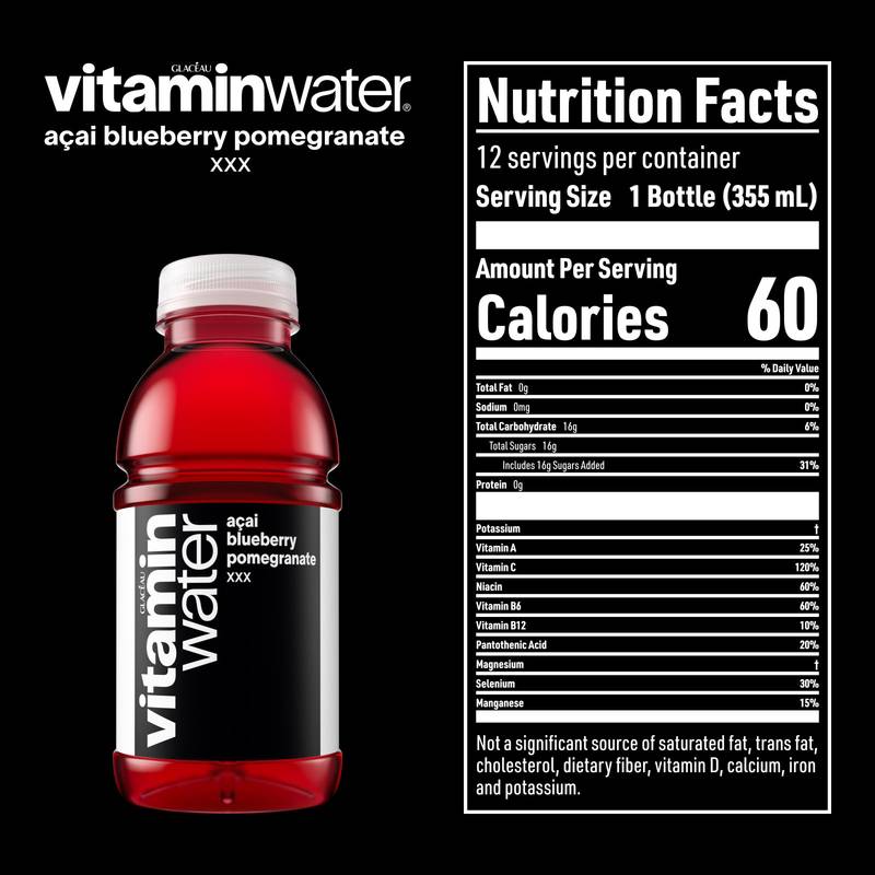 Vitamin Water xxx 12pk 12oz Btl - XL