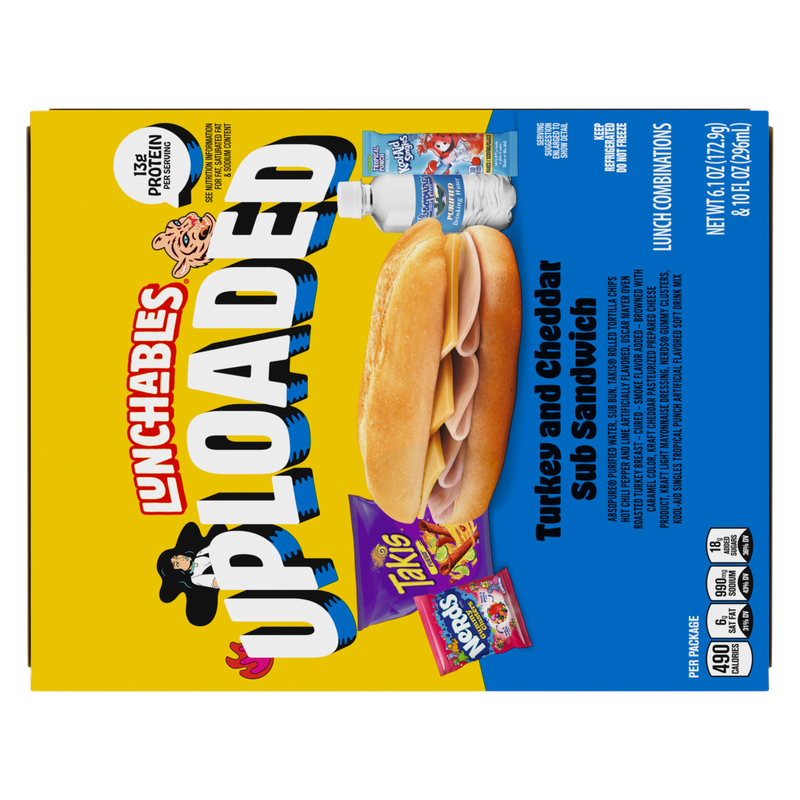 Lunchables Uploaded Turkey and Cheddar Sub Sandwich - 15oz