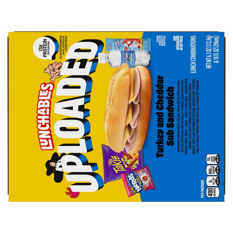 Lunchables Uploaded Turkey and Cheddar Sub Sandwich - 15oz