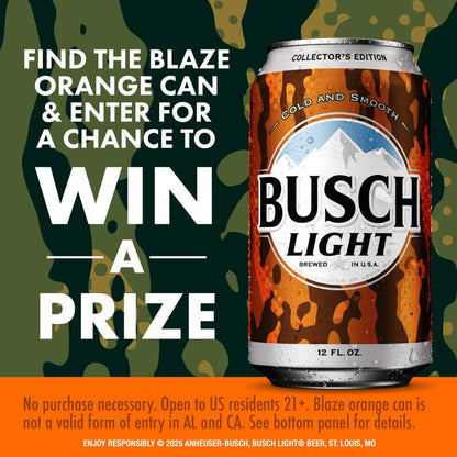Busch Light 30pk 12oz Can 4.1% ABV