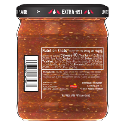 Tostitos Salsa Dip Ghost Pepper 15.5 Oz