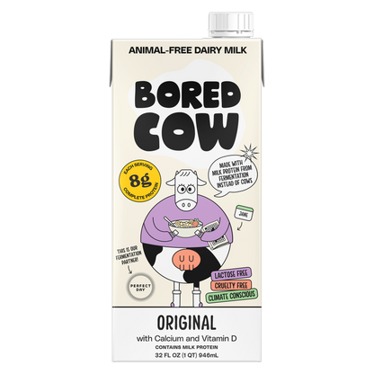 Bored Cow Animal-free Dairy Milk Original 32 oz carton