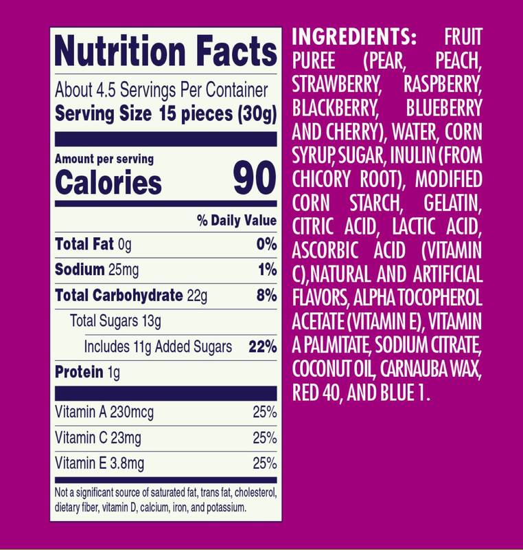 Welch's Fruit Snacks Berries 'N Cherries 5oz