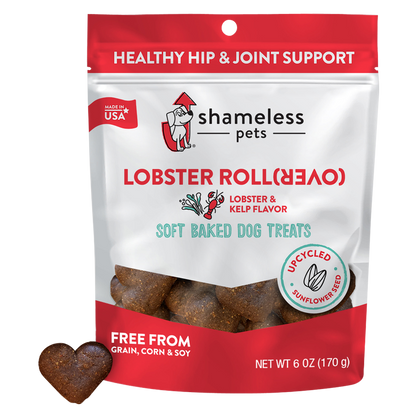 Shameless Pets Lobster Rollover Dog Treats 6oz