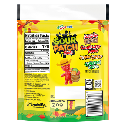 Sour Patch Kids Apple Harvest Soft & Chewy Candy 10oz