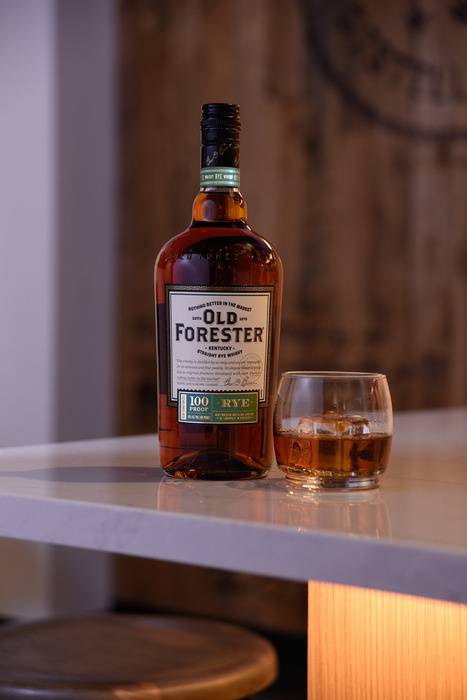 Old Forester Kentucky Straight Rye Whisky, 750 mL Bottle, 100 Proof