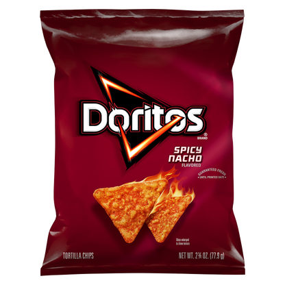 Doritos Spicy Nacho Tortilla Chips 2.75oz