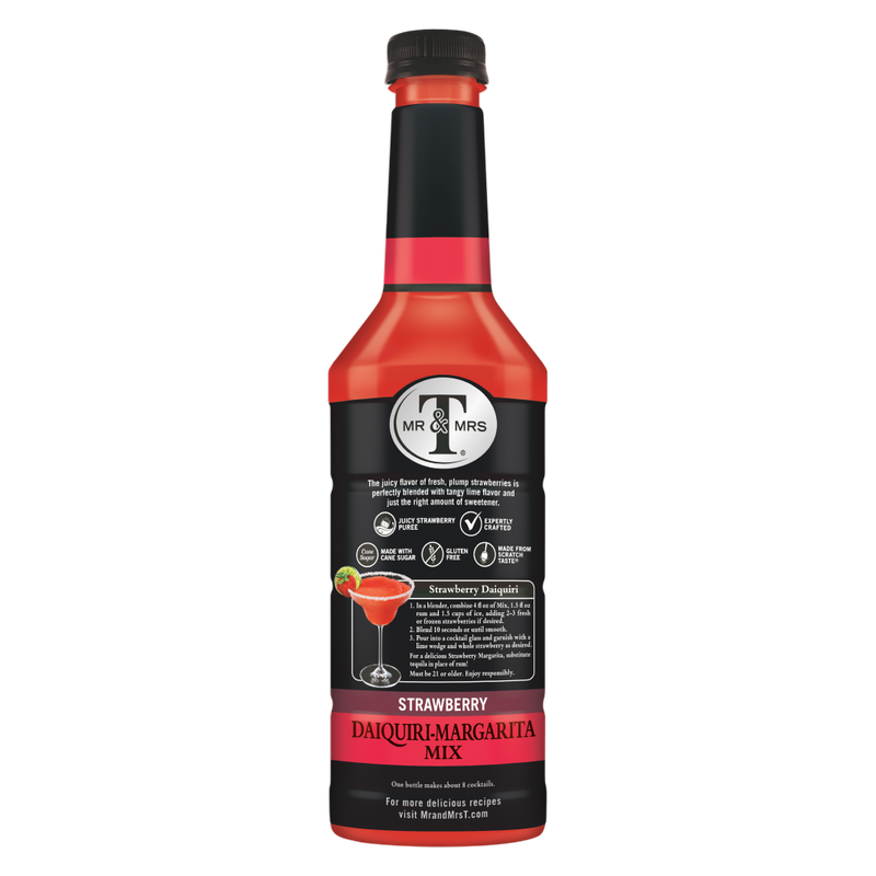 Mr & Mrs T Strawberry Daiquiri-Margarita Mix 1 L
