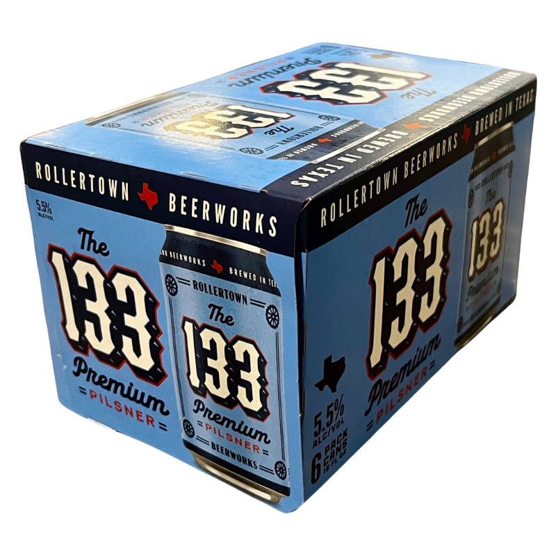 Rollertown The 133 Premium Pilsner 6pk 12oz Can 5.5% ABV