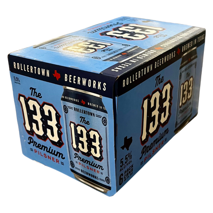 Rollertown The 133 Premium Pilsner 6pk 12oz Can 5.5% ABV
