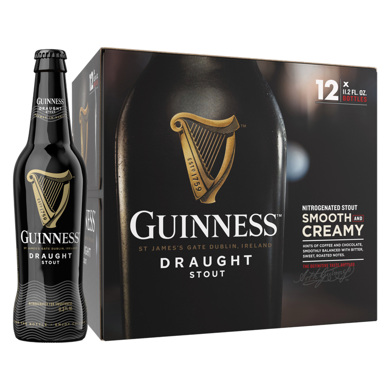 Guinness Draught Stout 12pk 11.2oz Btl 4.2% ABV