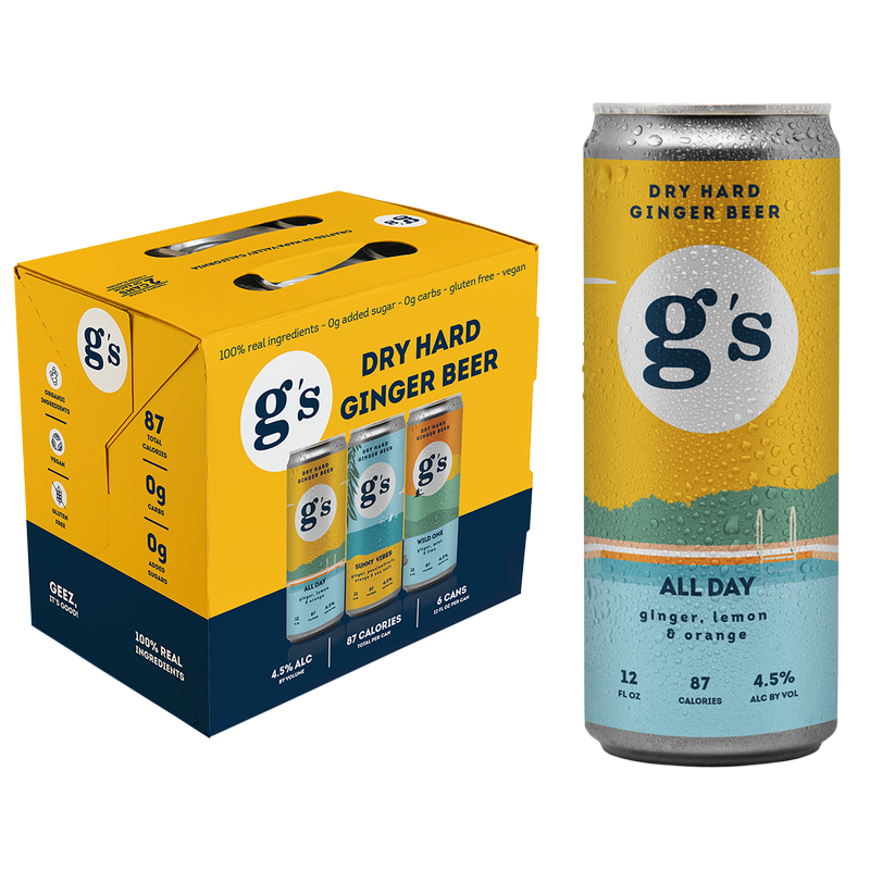 G's Hard Ginger Beer Variety Pack (6PKC 12 OZ)