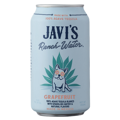 Javi's Ranchwater Grapefruit Tequila Seltzer 4pk 355ml Can 4.5% ABV