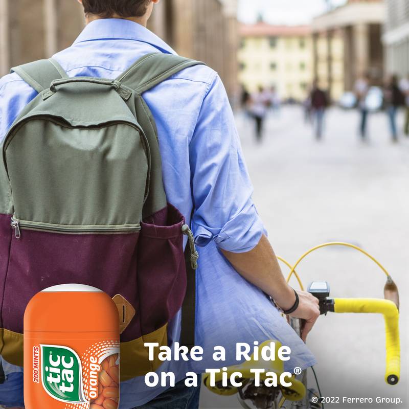 Tic Tac Orange Flavored Mints, On-The-Go Refreshment, 3.4 oz Bottle Pack