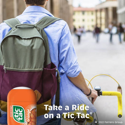 Tic Tac Orange Flavored Mints, On-The-Go Refreshment, 3.4 oz Bottle Pack