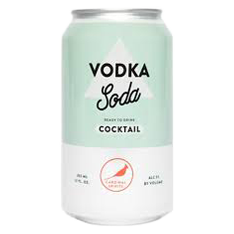 Cardinal Spirits Vdka Soda 4pk 12oz