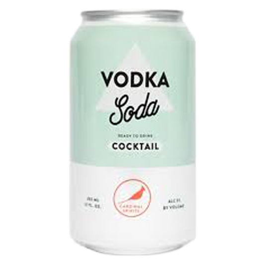 Cardinal Spirits Vdka Soda 4pk 12oz