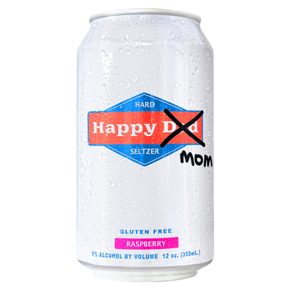 Happy Dad "MOM" Hard Seltzer Raspberry 12pk 12oz Can 5% ABV