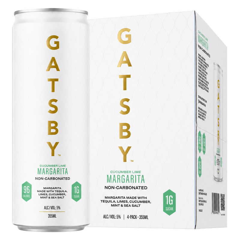 Gatsby Cucumber Lime Margarita 4pk 12oz Can 5% ABV