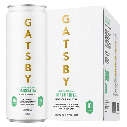 Gatsby Cucumber Lime Margarita 4pk 12oz Can 5% ABV