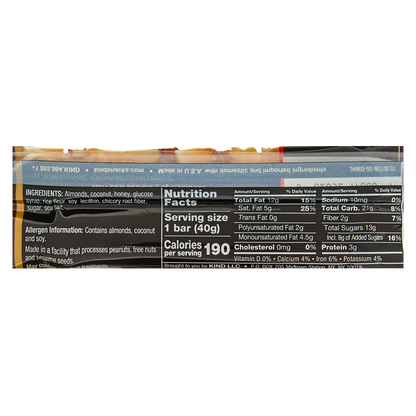 KIND Gluten Free Almond & Coconut Healthy Snack Bar 1.4oz