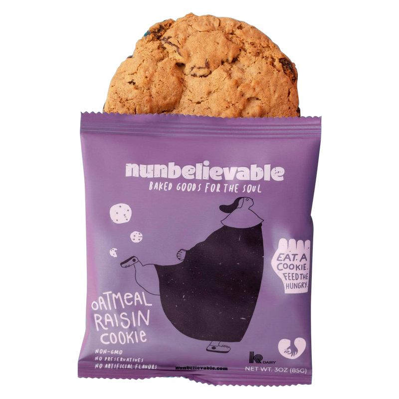 Nunbelievable Oatmeal Raisin Artisanal Cookie 3oz
