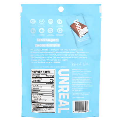 Unreal Dark Chocolate Coconut Bars 4.2oz