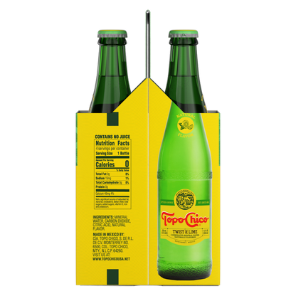 Topo Chico Twist Of Lime 4pk 12oz Glass Btl