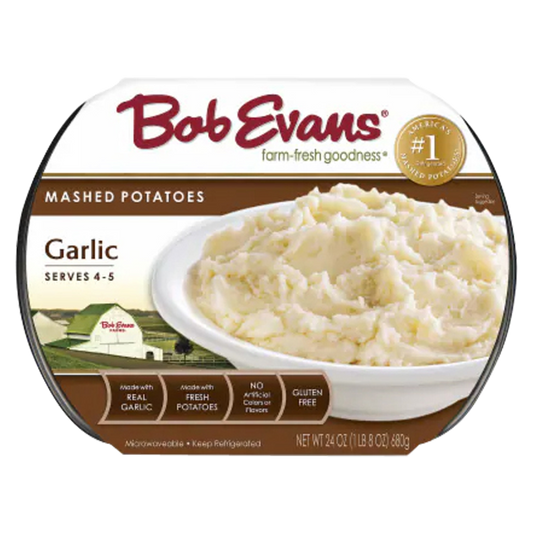 Bob Evans Garlic Mashed Potatoes -  24oz
