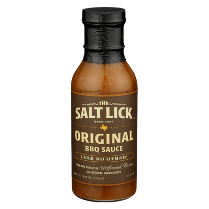 Salt Lick BBQ Original Recipe BBQ Sauce, 12oz